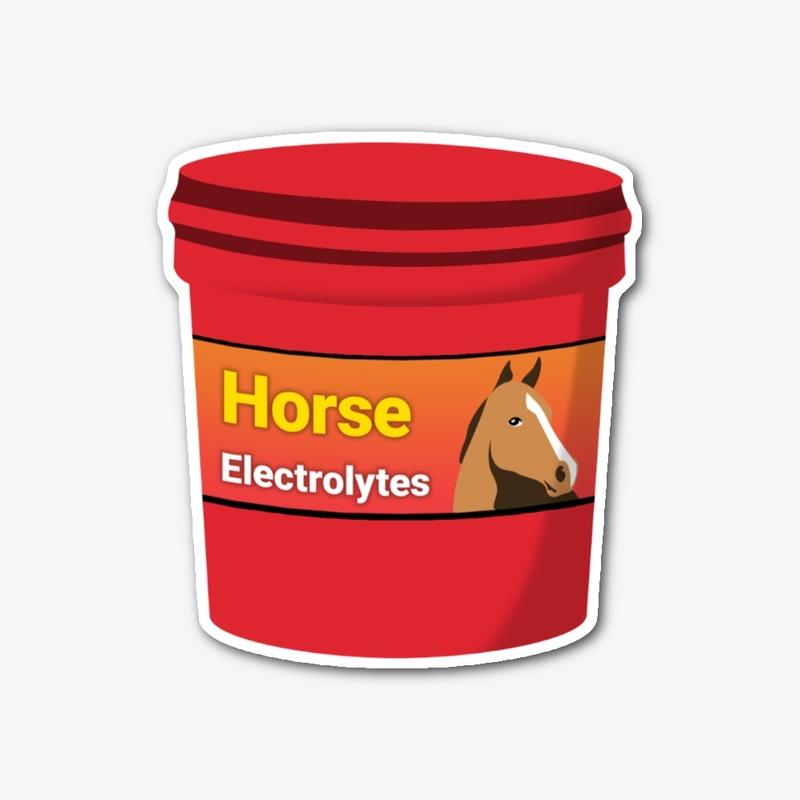 "HORSE ELECTROLYTES" Die-Cut Sticker